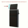 thumbnail image 5 of Rfid Credit Card Holder Wallet Metal Thin Bank Card Case Men Women Pop Up Minimalist Wallet Small Black Purse Metal Vallet, 5 of 7