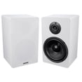 thumbnail image 2 of Pair Rockville RockShelf 68W White 6.5" Home Bookshelf Speakers + 28" Stands, 2 of 11