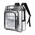 thumbnail image 1 of Mochila transparente con correa ajustable, bolsa de herramientas de PVC transparente, bolsa de herramientas a prueba de estática Estilo a, 1 of 9