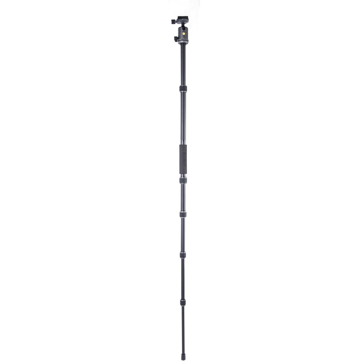 Vanguard VANGUARD VEO3GO235AB Compact Aluminum Travel Tripod with Ball Head, Monopod Option, Smart Phone Holder and Bluetooth Remote, Black