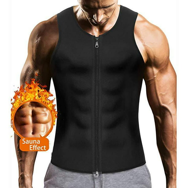 The Perfect Sculpt Sweat Vest for Men - Sauna Suit (Black, XXX-Large ...