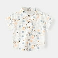 thumbnail image 3 of Toddler Boys Shirts Short Sleeve Button Down Graphic Shirts Casual Summer Holiday Vocation Beach Shirts, 3 of 3
