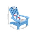 thumbnail image 2 of CRAFTHROU Chaise de Plage Simulée Modèle Chaise de Plage Ornement Bois Bleu 1 Pcs, 2 of 6