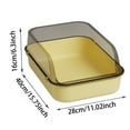 thumbnail image 4 of 2025 NEW Open Cat Litter Box, Kitten Potty Pan Semi-Enclosed Waterproof Travel Toilet for Indoor Cats Small Pet Kitty Rabbit Supplies Easy to Clean and Assemble (15.7" × 11.0" × 6.3"), 4 of 7