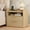 Natural Oak Grain, variant on Satifur Modern Fluted Nightstand with Charging Station & 2 Storage Drawer for Bedroom,Light Oak Grain