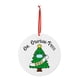 thumbnail image 1 of Puntoco Adornos navideños Tarjeta colgante de madera de Navidad Decoración de árbol de Navidad de madera de doble cara Puntoco Puntoco-2823, 1 of 7
