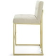 thumbnail image 3 of Bar Stool Chair Barstool, Fabric, Metal Steel, Gold Beige, Modern Contemporary Urban Design, Bar Pub Cafe Bistro Hotel Restaurant Hospitality, 3 of 8