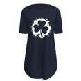 thumbnail image 3 of Pxiakgy Vente Chaude! T-Shirt Trèfle de la Saint-Patrick pour Femmes Chanceux Irlandais Manches Courtes T-Shirt Graphique Trèfle Mode Décontractée Col Rond Manches Courtes Imprimé Noir G, 3 of 6