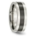 thumbnail image 4 of Auriga Fine Jewelry Stainless Steel Base with Polished Black Ceramic Center Band for Women Size 10.5, 4 of 6