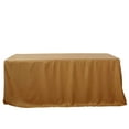thumbnail image 6 of Efavormart 6FT Fitted Gold Polyester Rectangular Table Cover for Wedding Party Dining Banquet Events Restaurant Kitchen Home & Multi-Use, 6 of 11