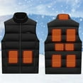 thumbnail image 4 of Heated Fleece Vest Winter Outdoor Fast Warm Up Heated Vest Usb Smart Warm Layer Cotton Padded Sleeveless Zip Up Jacket Regular Fit Womens Vest, 4 of 8