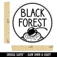 thumbnail image 2 of Black Forest Text with Image Flavor Scent Cake Self-Inking Rubber Stamp Ink Stamper - Orange Ink - Mini 1/2 Inch, 2 of 7