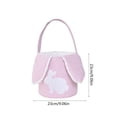 thumbnail image 4 of Extra Large Easter Baskets for Kids Egg Hunt Plush Bunny Basket with Handle Easter Decorations & Gifts for Boys Girls by PALIFEUR, 4 of 7