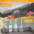 thumbnail image 2 of Trampa Grasa Acero Inoxidable Parrilla Soporte Bloque Red para Alimentos Accesorios para Parrilla (A), 2 of 9