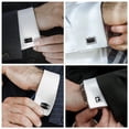 thumbnail image 6 of Jiibva 4Pairs/Set Cufflinks Set Fashion Shirt Cufflink Classic Business Shirt Cuff Links Elegant Tuxedo Cufflinks for Wedding Business, 6 of 7