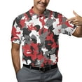 thumbnail image 5 of Camo Bigfoot Golf Polo Shirts For Men Orange Big Foot Sasquatch Golf Polos Mens Polo Shirts Short Sleeve Button Up Shirt Men, 5 of 7