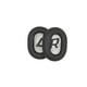 thumbnail image 1 of Inteprter Cojín de esponja para auriculares, 2 piezas, piezas de cuero con cancelación de ruido para juegos, repuesto de almohadilla para los oídos para Relojes inteligentes Marrón, 1 of 6