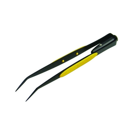 General Tools 70408 Bent Tip Lighted Tweezers