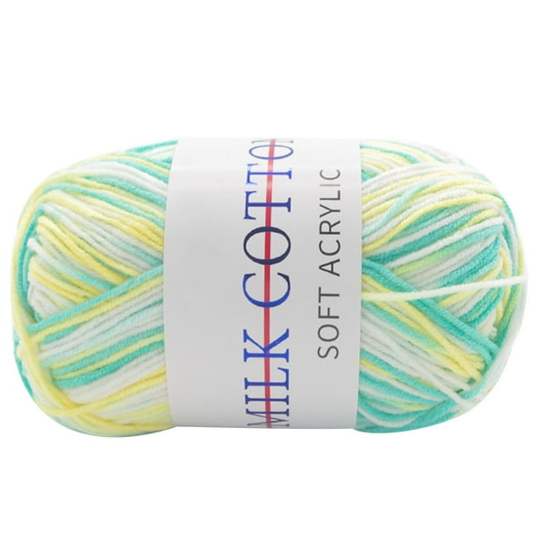 One Roll Of Yarn For Crocheting 100g Ball Milk Cotton Blends Soft