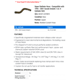 thumbnail image 2 of Upper Radiator Hose - Compatible with 1995 - 2001 Suzuki Esteem 1.6L 4-Cylinder GAS 1996 1997 1998 1999 2000, 2 of 2