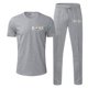 thumbnail image 1 of Playeras De Compresión Para Hombre, Conjunto De Dos Piezas De Camiseta Y Pantalones Cortos De Manga Corta Con Estampado Completo Para Hombre, Camisa Estampada Y Pantalón Corto., 1 of 4