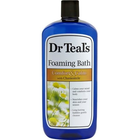 Dr Teal's Foaming Bath, Comfort & Calm with Chamomile, 34 (Best Foaming Bubble Bath)