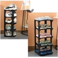 thumbnail image 5 of Compact Shoe Storage, Durable Plastic Shoe Rack, Easy To Assemble For Closet, Entryway, And More (Black), 5 of 5