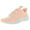 Coral/White, variant on Nike Womens Ashin Modern LX Faux Leather Logo Sneakers