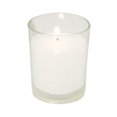 thumbnail image 1 of Set Of 6 Round Glass With White Votive Candles, 1 of 1