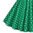 thumbnail image 5 of Ulanda Halter Pinup Dresses for Girls 50s Pin up Dress Girls Retro Dress 1950s Vintage Dress Kids A line Party 50's Polka Dot Dress (Green, 11-12 Years), 5 of 5