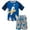 Blue/gray, variant on SEGA Sonic The Hedgehog Toddler Boys T-Shirt and French Terry Shorts Outfit Set Toddler to Big Kid