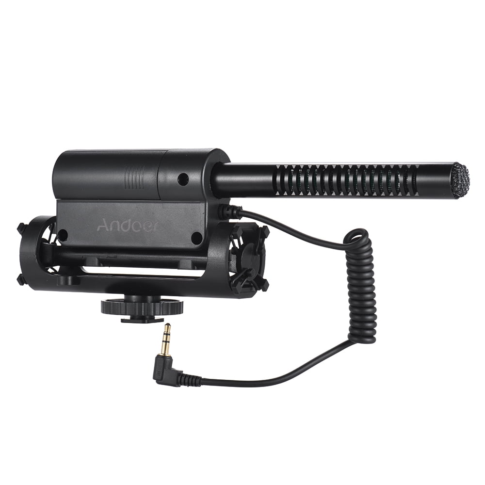 Andoer Cardioid Microphone Condenser Photography Interview Recording Canon Nikon