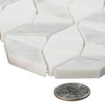 thumbnail image 6 of Cimarron Flakes Gray Geometric Polished Natural Stone Mosaic Wall & Floor Tile, 6 of 6