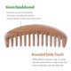 thumbnail image 2 of Peine de dientes anchos Zhivalor Peine de madera desenredante natural de sándalo antiestático, 2 of 5