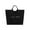 Black, variant on Women’s Large Capacity Letter Print Tote Bag, Casual Versatile Shoulder Handbag with Hook & Loop Closure, Stylish Work and Commuting Bag for Daily Use