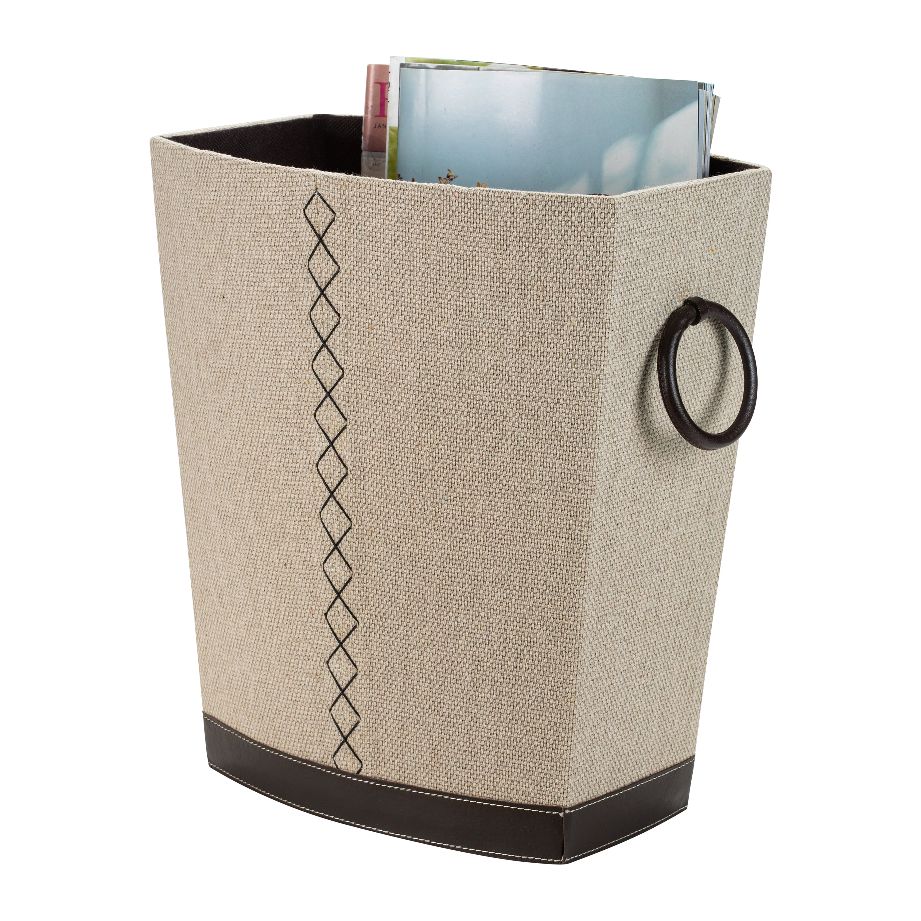 Organize It All Multi-Purpose Canvas Basket in Beige