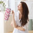 thumbnail image 6 of 30 oz Tumbler With Handle Stainless Steel Insulated Tumbler With Lid for Car Cup Holder Pink Hearts Pattern, 6 of 9