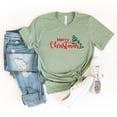 thumbnail image 4 of Merry Christmas Glitter Tree - Women's Short Sleeve Tee, 4 of 9