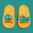 thumbnail image 2 of HCNTES Children's Fashion Slides Soft Non-Slip Slippers All Seasons Sandals for Kids Home Beach Pool Casual Loungewear(L01-Orange,7), 2 of 8