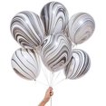 thumbnail image 2 of Burton & Burton 11" Black & White Superagate Balloons, 100, 2 of 2
