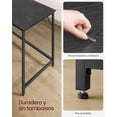 thumbnail image 4 of Escritorio, Mesa Oficina y Estación Trabajo, 60 x 140 x 76 cm, Estilo Moderno, Estructura Metal, Negro Ébano y Negro Tinta, 4 of 5