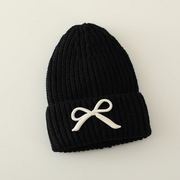 Christmas Clearance! AIEOTT Winter Hats for Kids Cold Weather Unisex Knit Soft Warm Cuffed Beanie Hat Boys and Girls New Year Gifts Cute Hats, 2 Years-7 Years