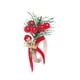 thumbnail image 3 of Servilletas navideñas hechas a mano para decorar la mesa con broche rojo en forma de cono. Carta, 3 of 9