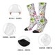 thumbnail image 5 of Fotbe Fun Animal with Unicorn Calcetas Largas con Estampado para Hombre y Mujer – Calcetas de Compresión Transpirables y Elásticas, Viajar y Uso Diario Talla 5-11, 5 of 6
