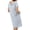 Gray Dresses, variant on Womens Cotton Linen Cowl Neck Midi Dress Summer Casual Loose Short Sleeve Beach Shift Shirt Dress with Pockets Red Dresses XL