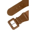 thumbnail image 2 of INSPIRE CHIC Elastic Waist Belts for Women Belts Rectangular Chunky Buckle SaddleBrown 66-86cm/25.98-33.86", 2 of 4