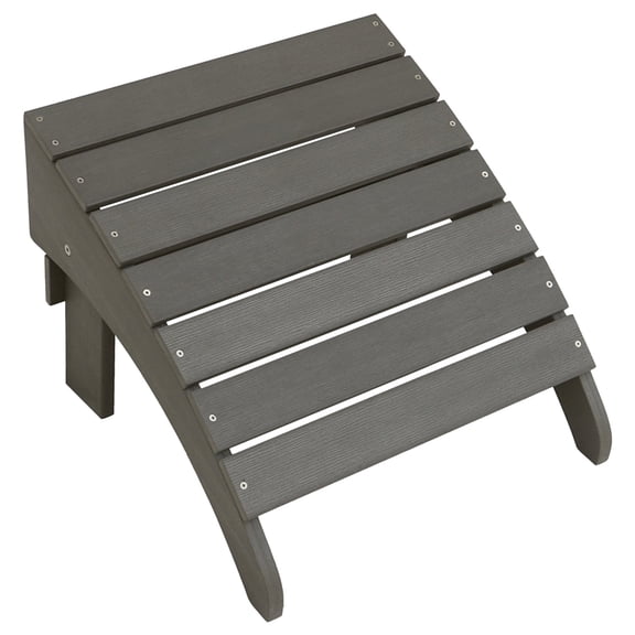 Seasonal Trends 5606918 Resin Wood Adirondack Ottoman Chair