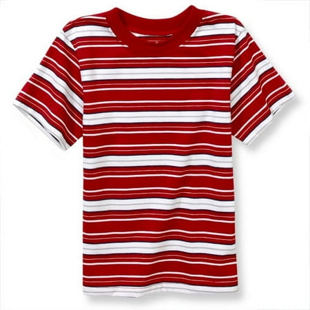 Garanimals Short Sleeve Red Striped Tee