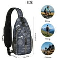 thumbnail image 5 of Crossbody Sling Backpack for Women Men Vintage Moon Trave Shoulder Sling Crossbody Casual Chest Bag for Travel Sports Running Hiking, 5 of 6