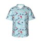 thumbnail image 1 of Balery Sailboats Anchors Camisas hawaianas de manga corta para hombre, camisas playeras de corte holgado, camisas de vacaciones con botones,Large, 1 of 7